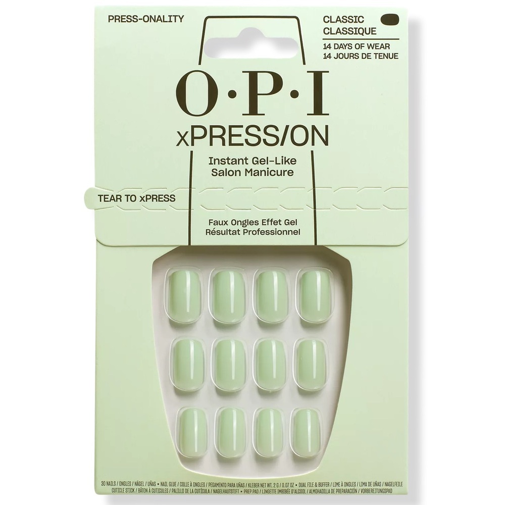 OPI Light Green Press On Nails